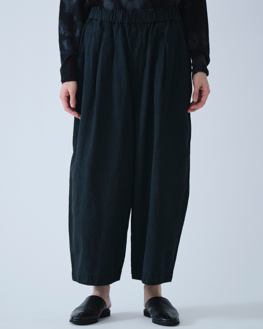 C/L HIGH DENSITY PW CROPPED PANTS