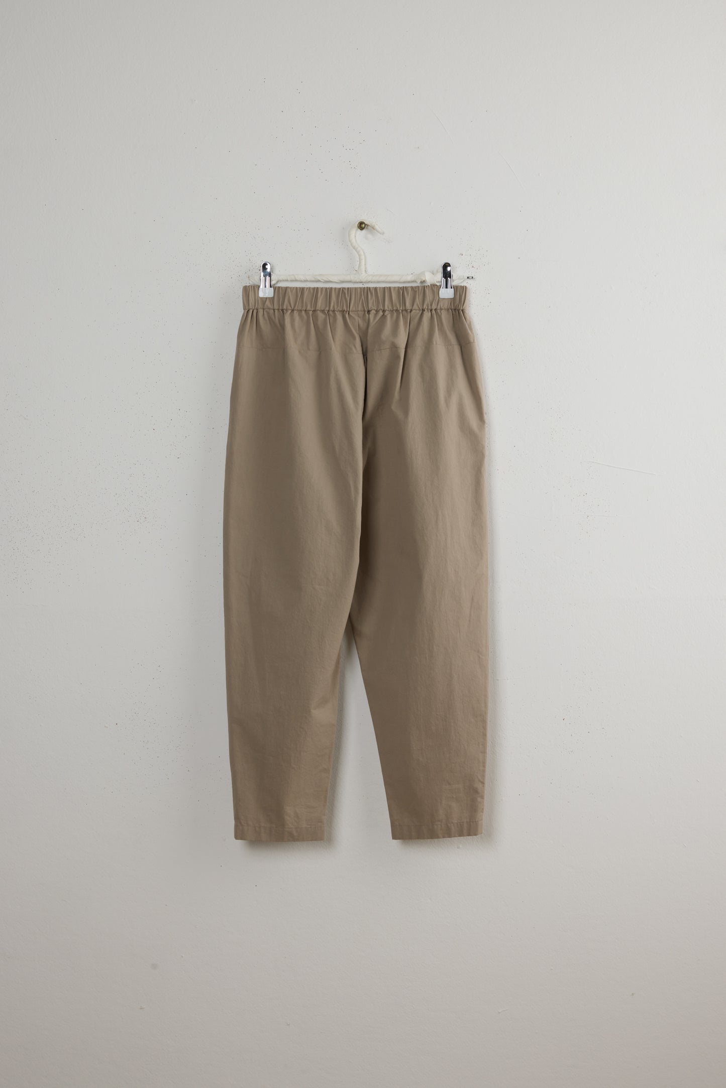 COTTON TUCK PANTS