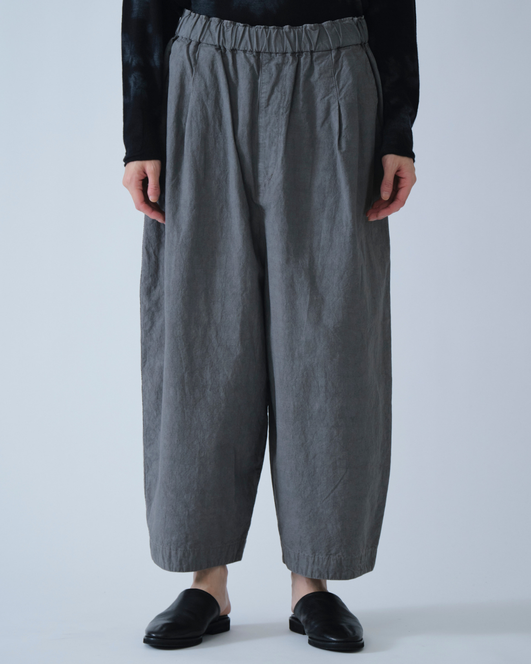 C/L HIGH DENSITY PW CROPPED PANTS