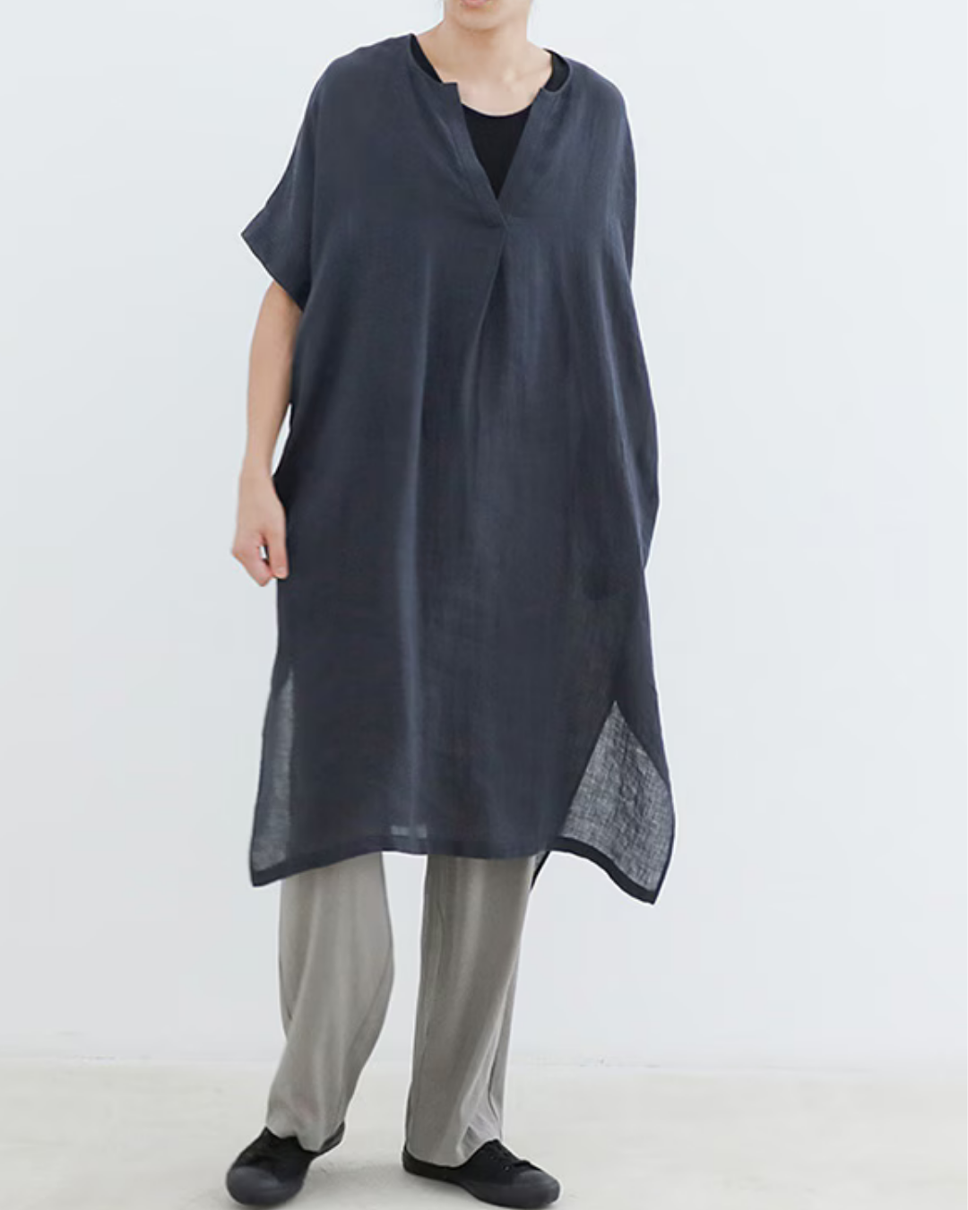 LINEN PONCHO