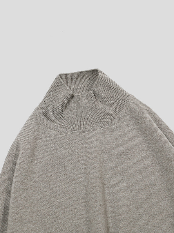 CASHMERE HIGH NECK PULLOVER