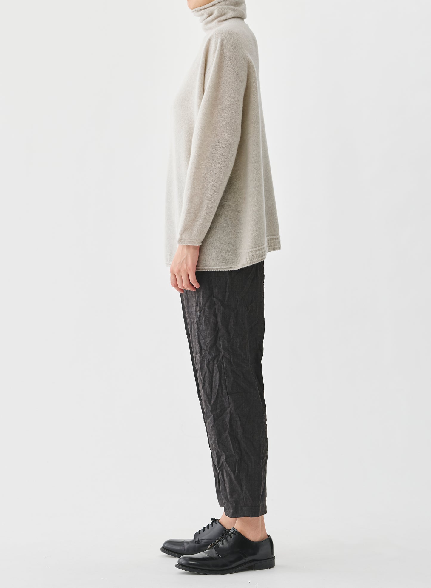 FINE MERINO WOOL TURTLENECK KNIT PULLOVER