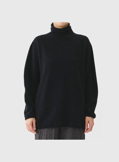 FINE MERINO WOOL TURTLENECK KNIT PULLOVER