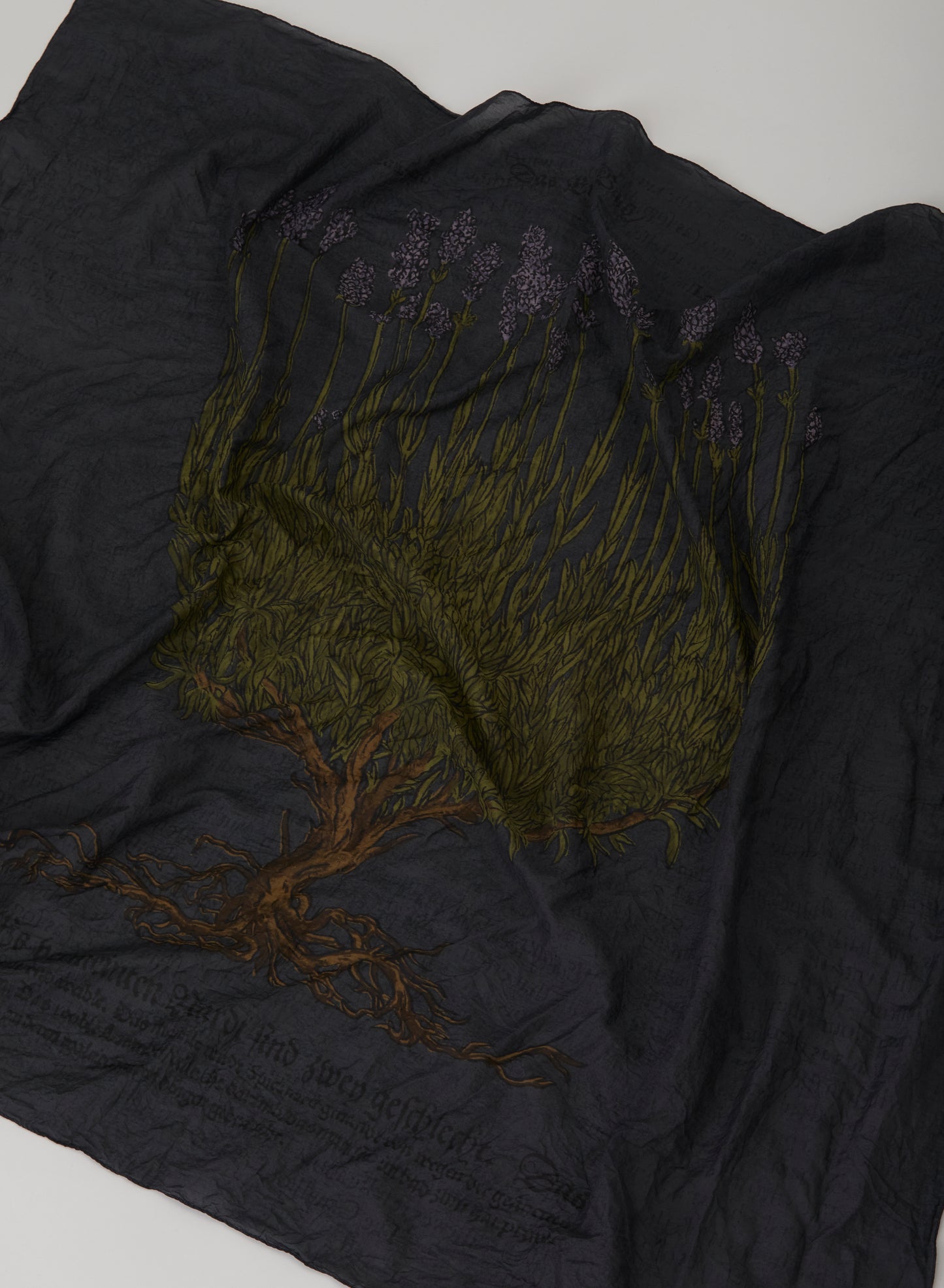 C/Si Lavender Print Scarf