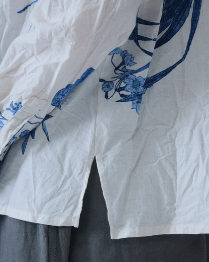 JAPONISM FLOWER PRINT BLOUSE