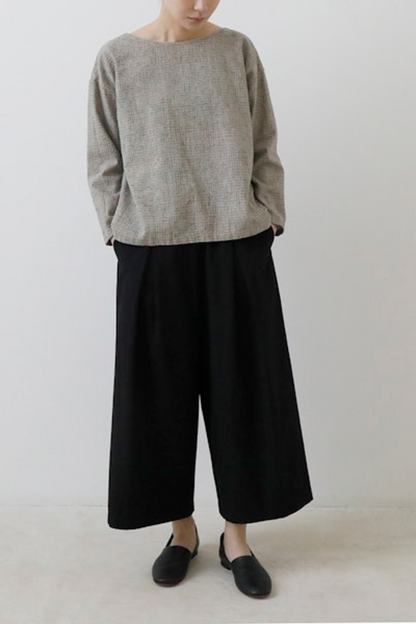 COTTON CULOTTE PANTS