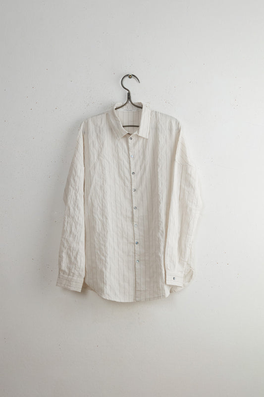 UNISEX COLLAR SHIRT STRIPES