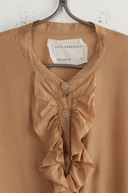 TIN RUFFLES SILK SHIRT