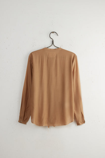 TIN RUFFLES SILK SHIRT