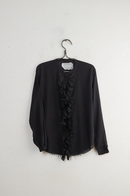 TIN RUFFLES SILK SHIRT