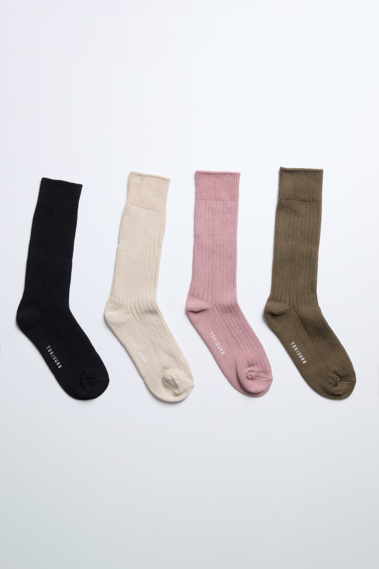 FINE COTTON RIB SOCKS