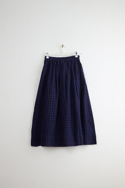 LINEN GINGHAM SKIRT