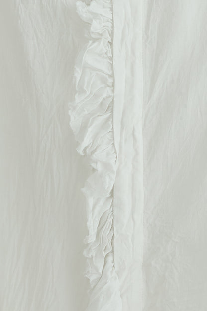 BISHOP SLEEVE RUFFLE SHIRT