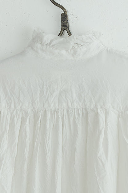 BISHOP SLEEVE RUFFLE SHIRT