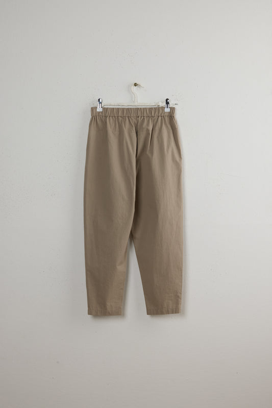 COTTON TUCK PANTS