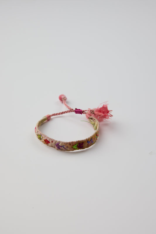 ORANGE EMBROIDERED BRACELET