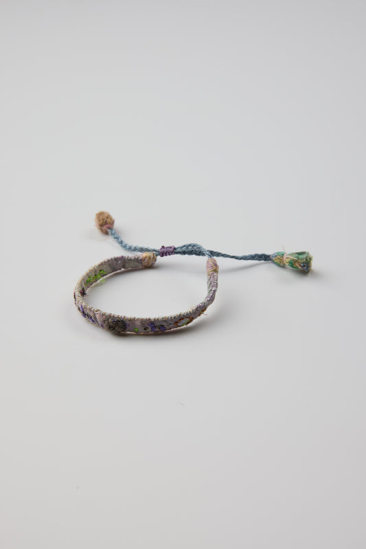 PURPLE EMBROIDERED BRACELET