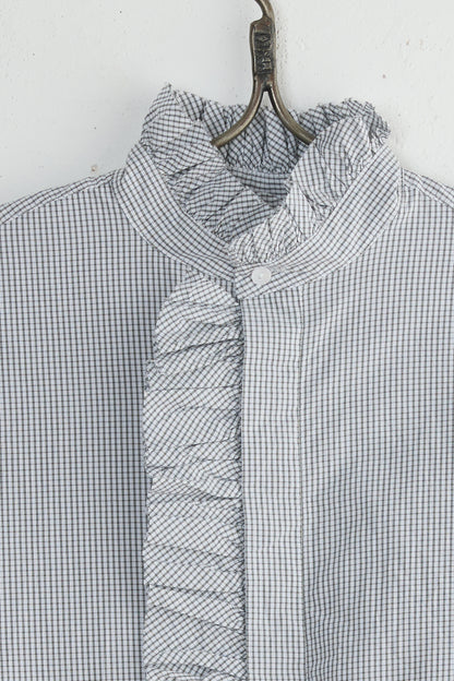BISHOP RUFFLE PLAID SHIRT