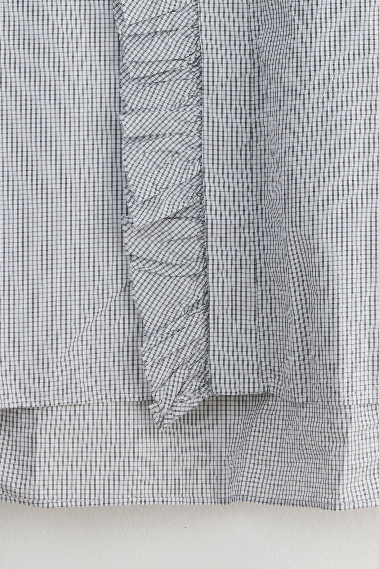 BISHOP RUFFLE PLAID SHIRT