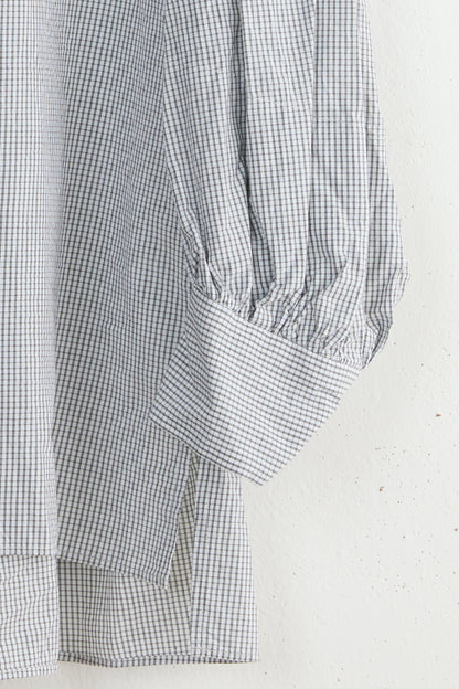 BISHOP RUFFLE PLAID SHIRT