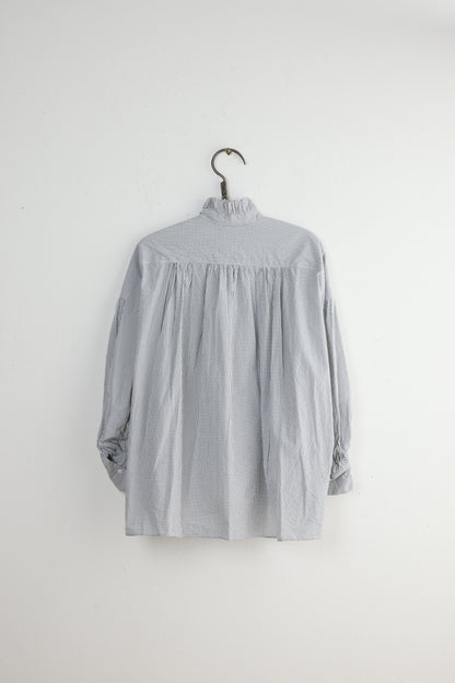 BISHOP RUFFLE PLAID SHIRT