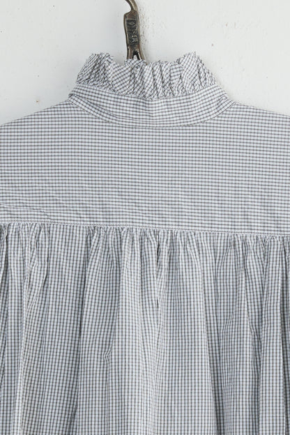 BISHOP RUFFLE PLAID SHIRT