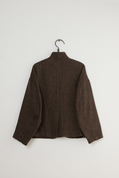 W HERRINGBONE JACKET