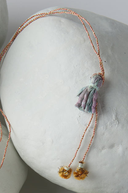 EMBROIDERED SQUARE NECKLACE