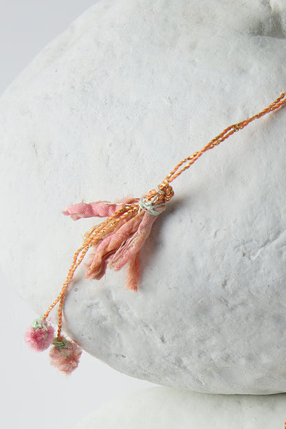 EMBROIDERED SQUARE NECKLACE