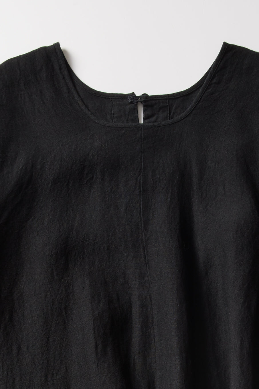 PUFFY SLEEVES LINEN DRESS / GASA / OS