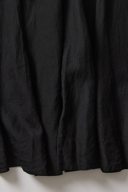 PUFFY SLEEVES LINEN DRESS / GASA / OS