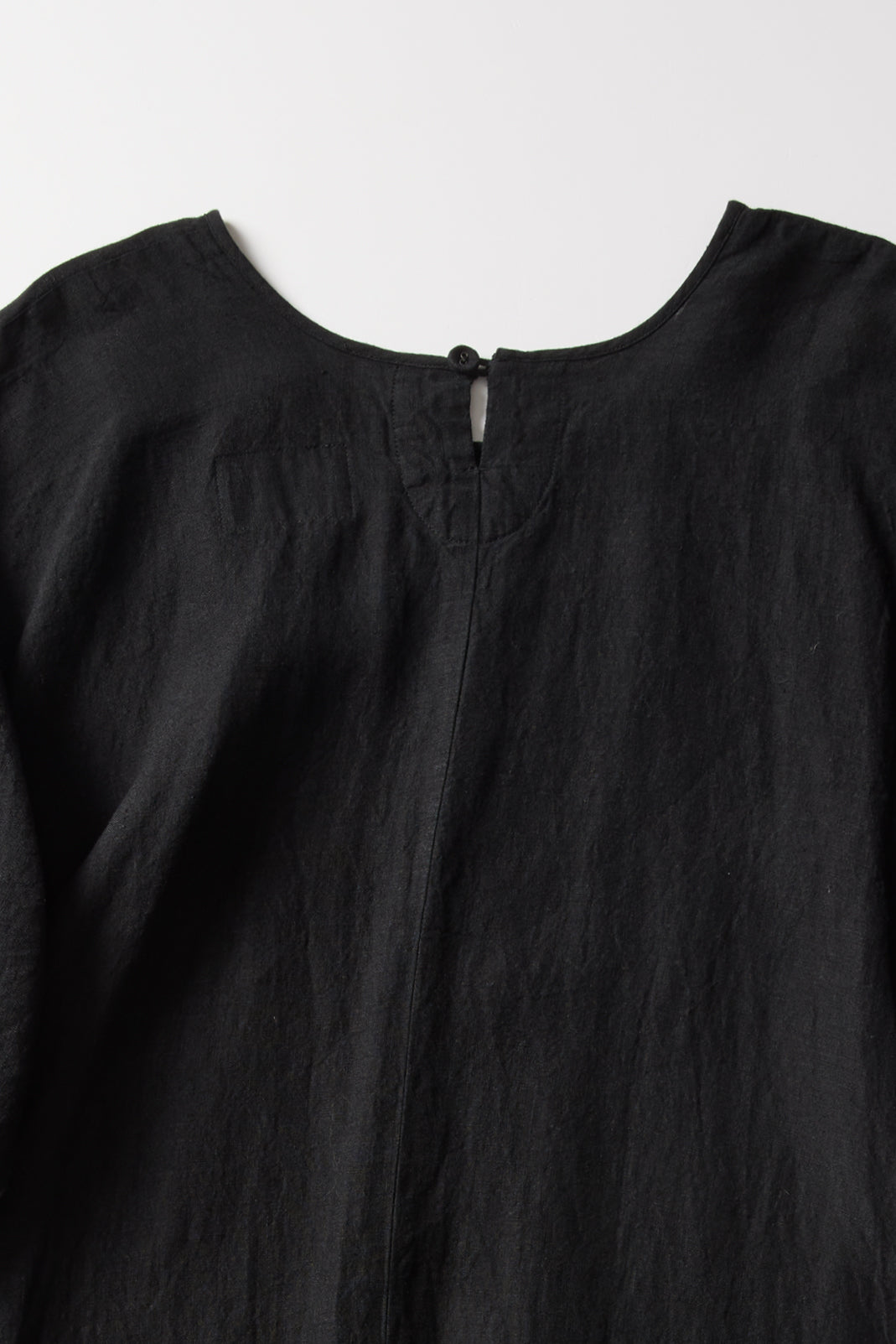 PUFFY SLEEVES LINEN DRESS / GASA / OS