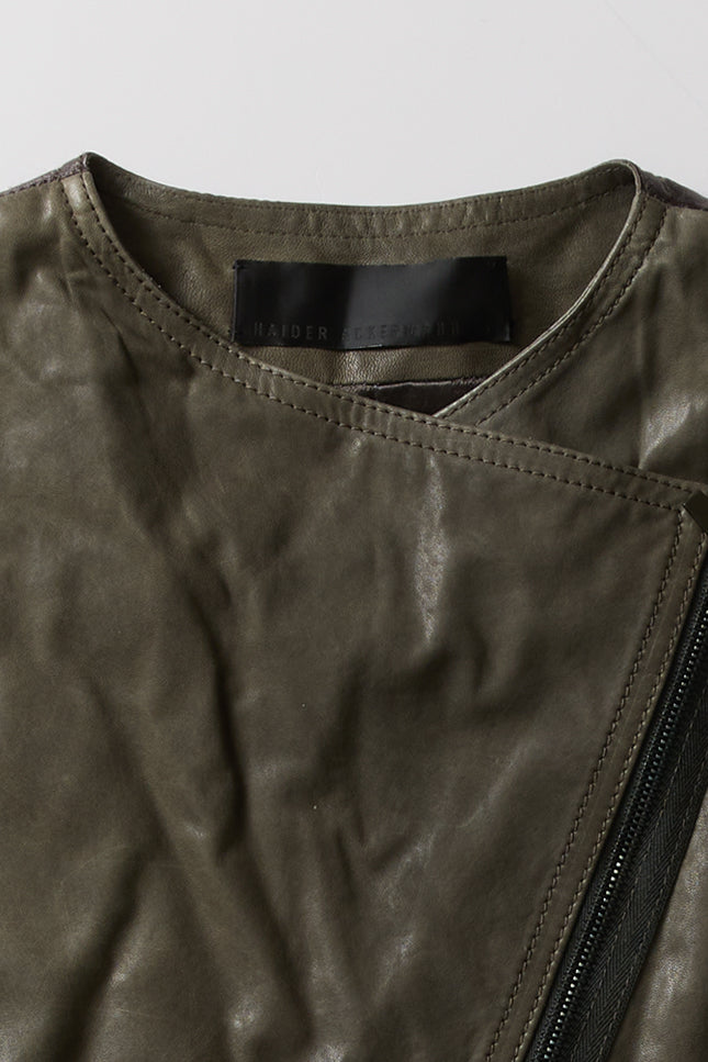 LEATHER JACKET VEST