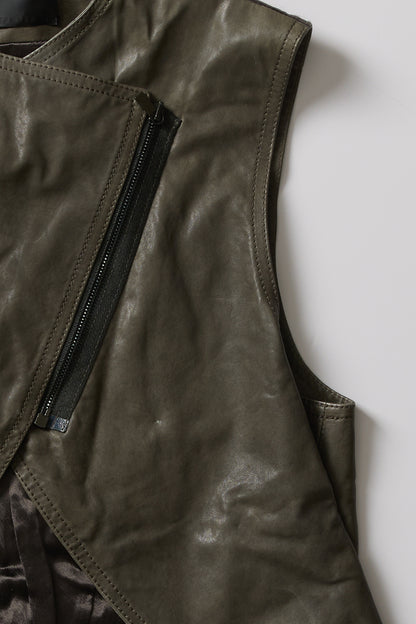 LEATHER JACKET VEST