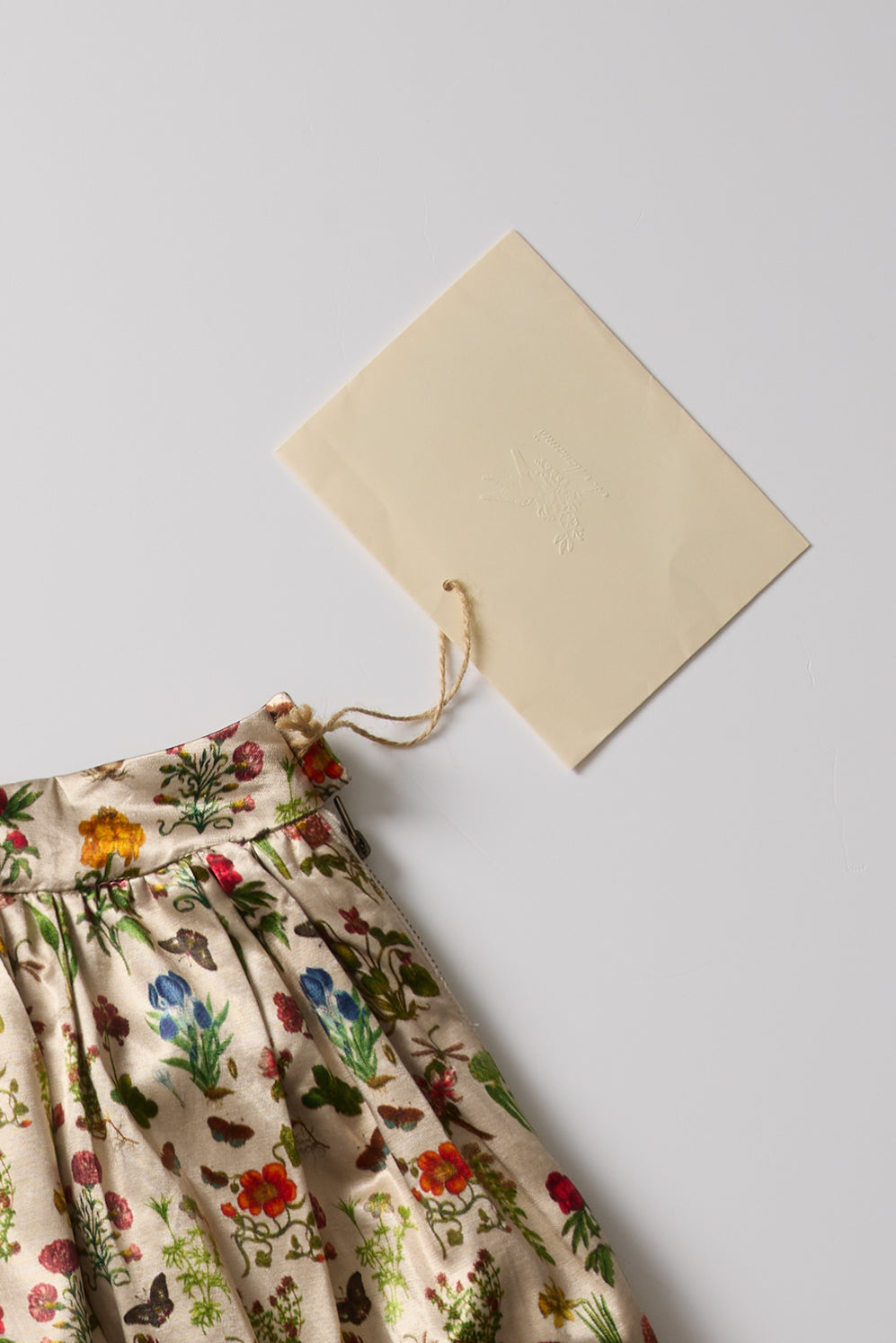 PETITE FLEURS SILK SKIRT