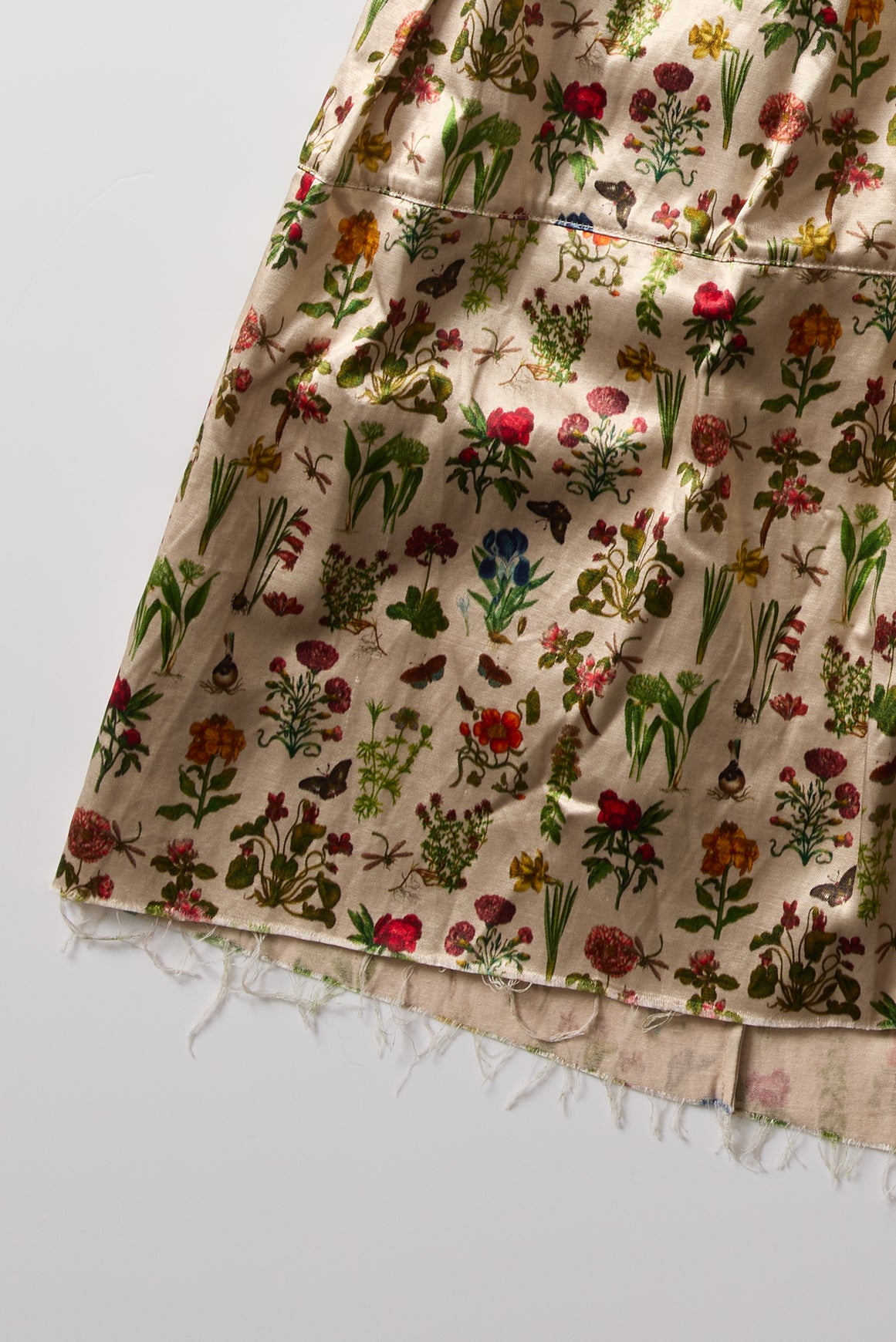 PETITE FLEURS SILK SKIRT