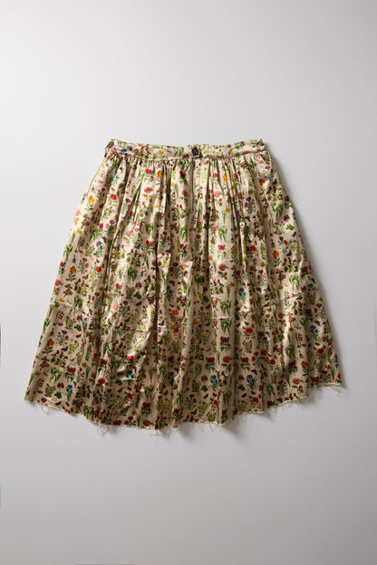 PETITE FLEURS SILK SKIRT