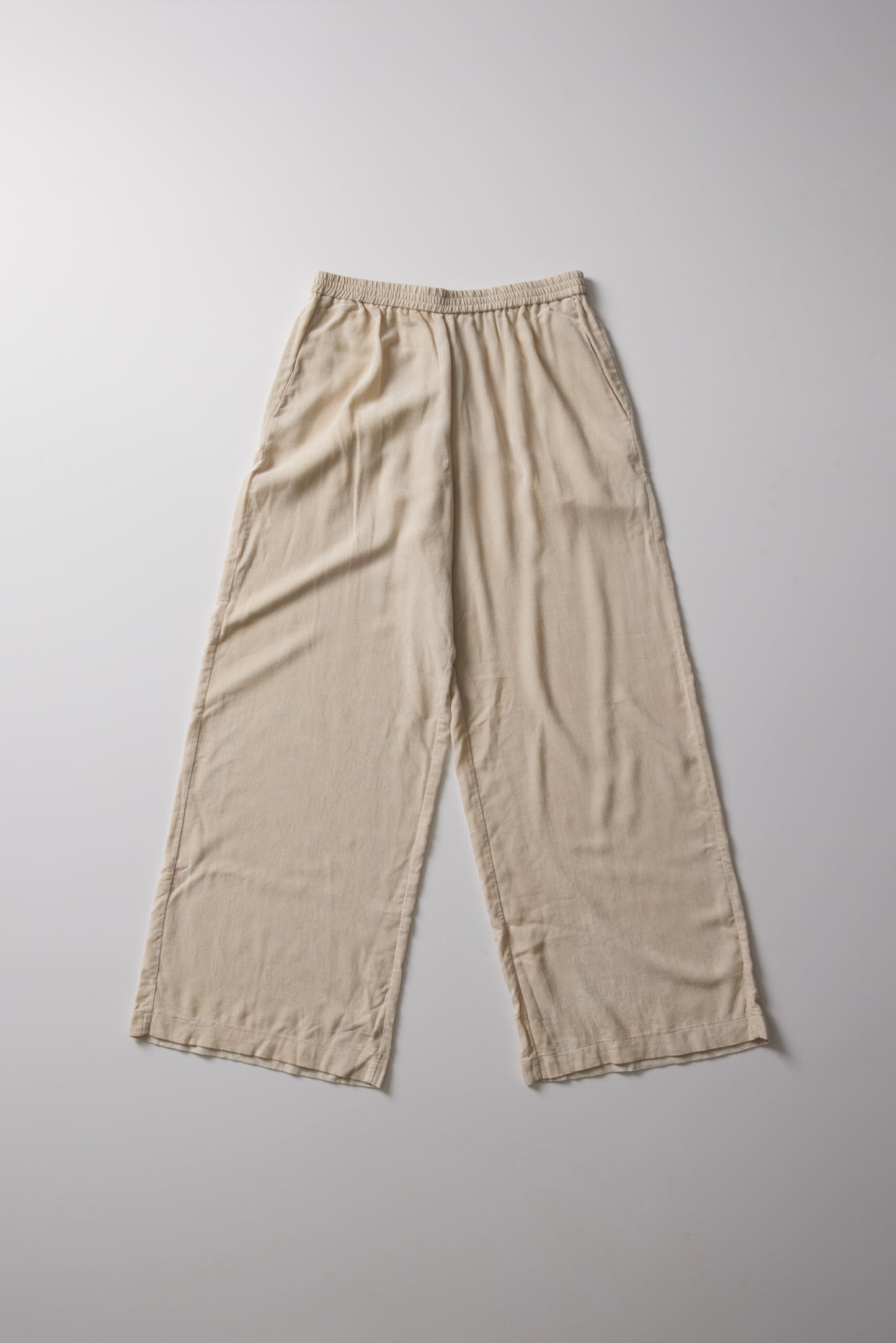 FLARED TROUSERS IN STRETCH VELVET