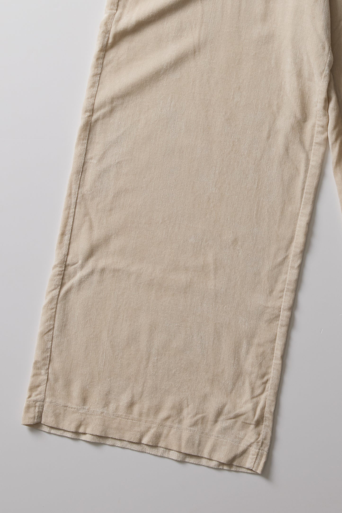 FLARED TROUSERS IN STRETCH VELVET