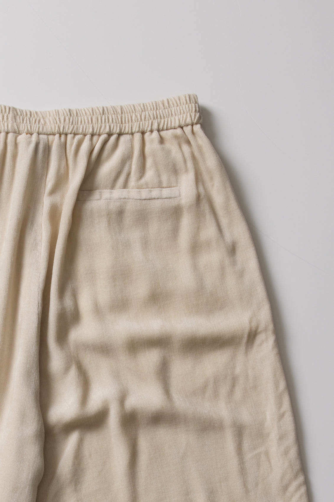 FLARED TROUSERS IN STRETCH VELVET