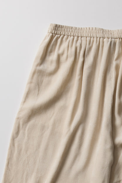 FLARED TROUSERS IN STRETCH VELVET