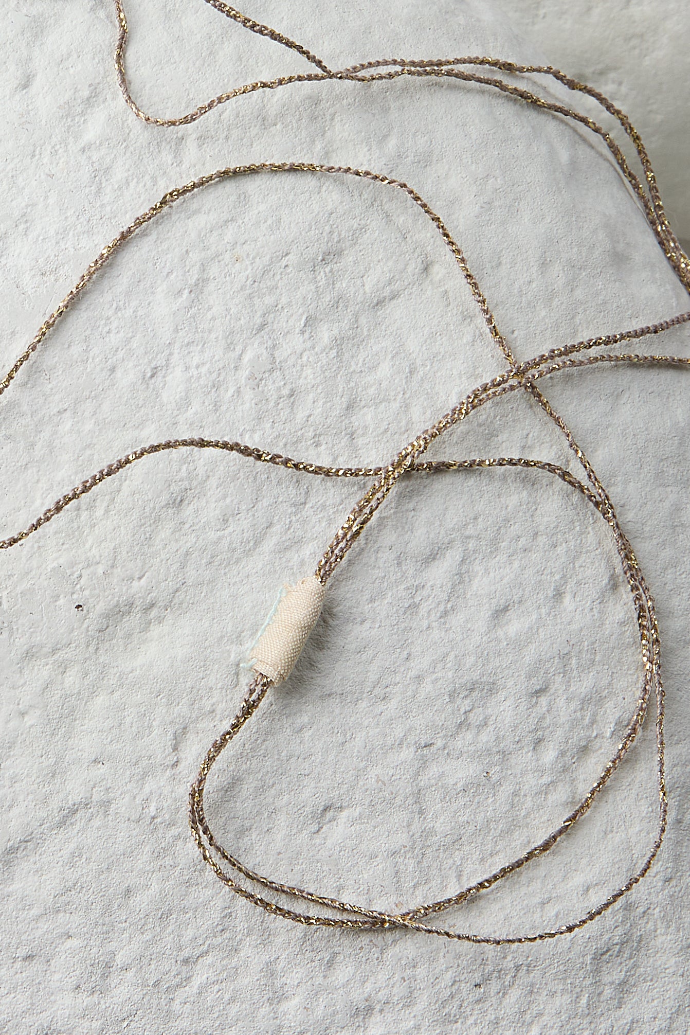 EMBROIDERED SQUARE NECKLACE