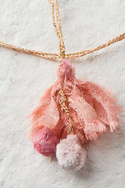 EMBROIDERED SQUARE NECKLACE