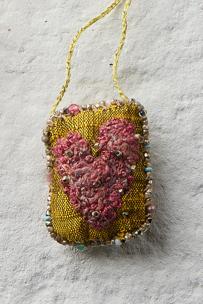 EMBROIDERED SQUARE NECKLACE