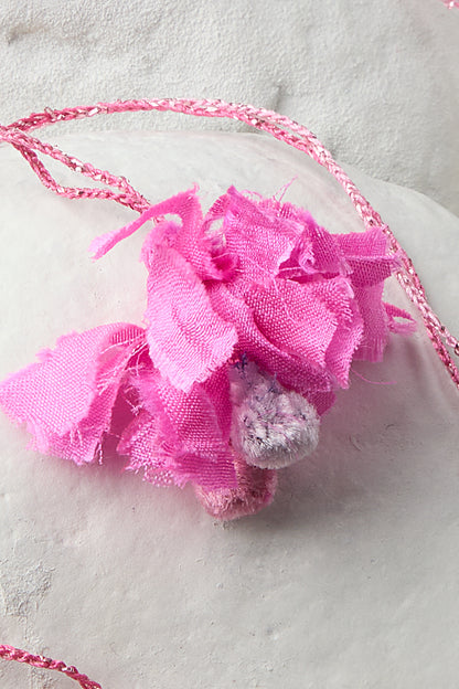 EMBROIDERED SQUARE NECKLACE