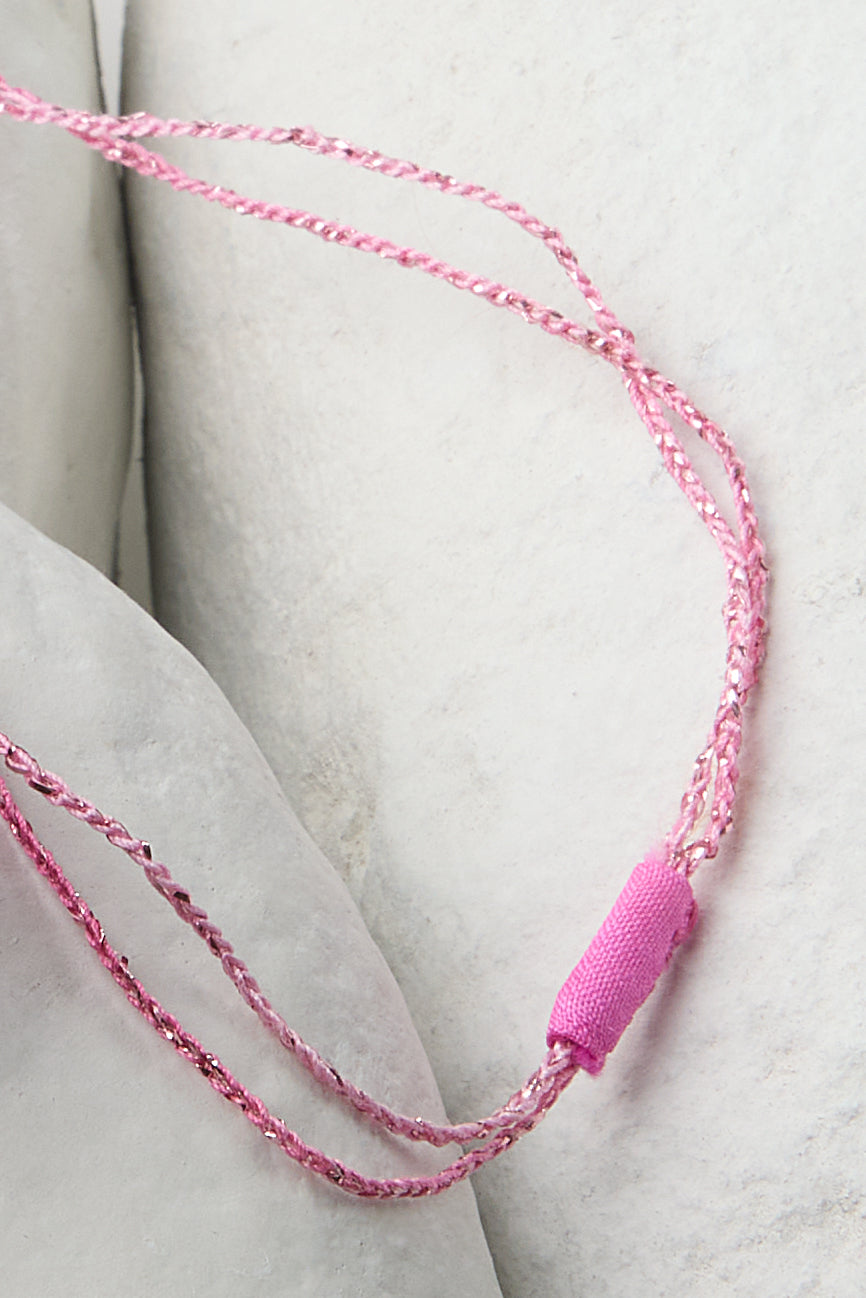 EMBROIDERED SQUARE NECKLACE