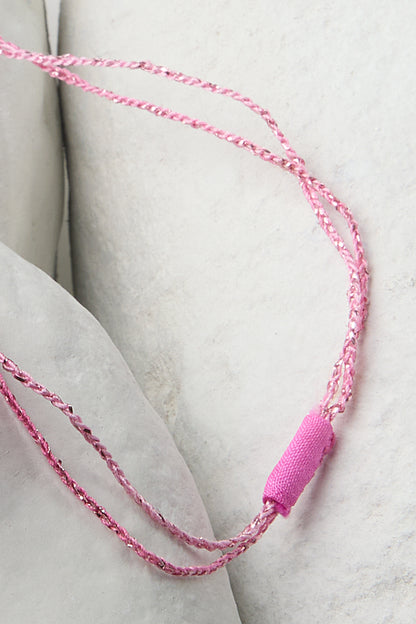 EMBROIDERED SQUARE NECKLACE