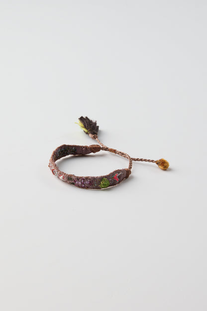 BROWN EMBROIDERED BRACELET