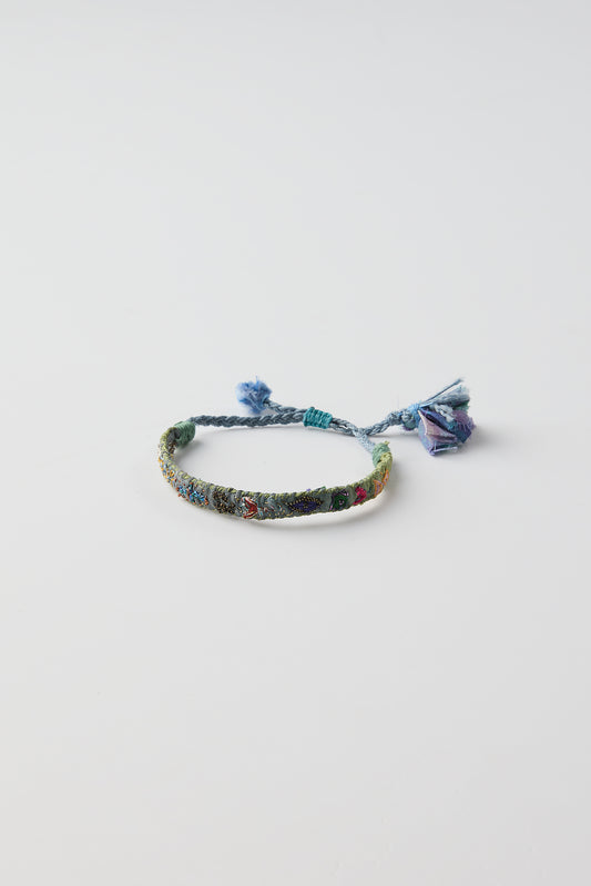 BLUE EMBROIDERED BRACELET