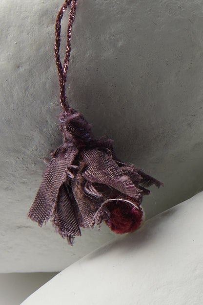 EMBROIDERED SQUARE NECKLACE